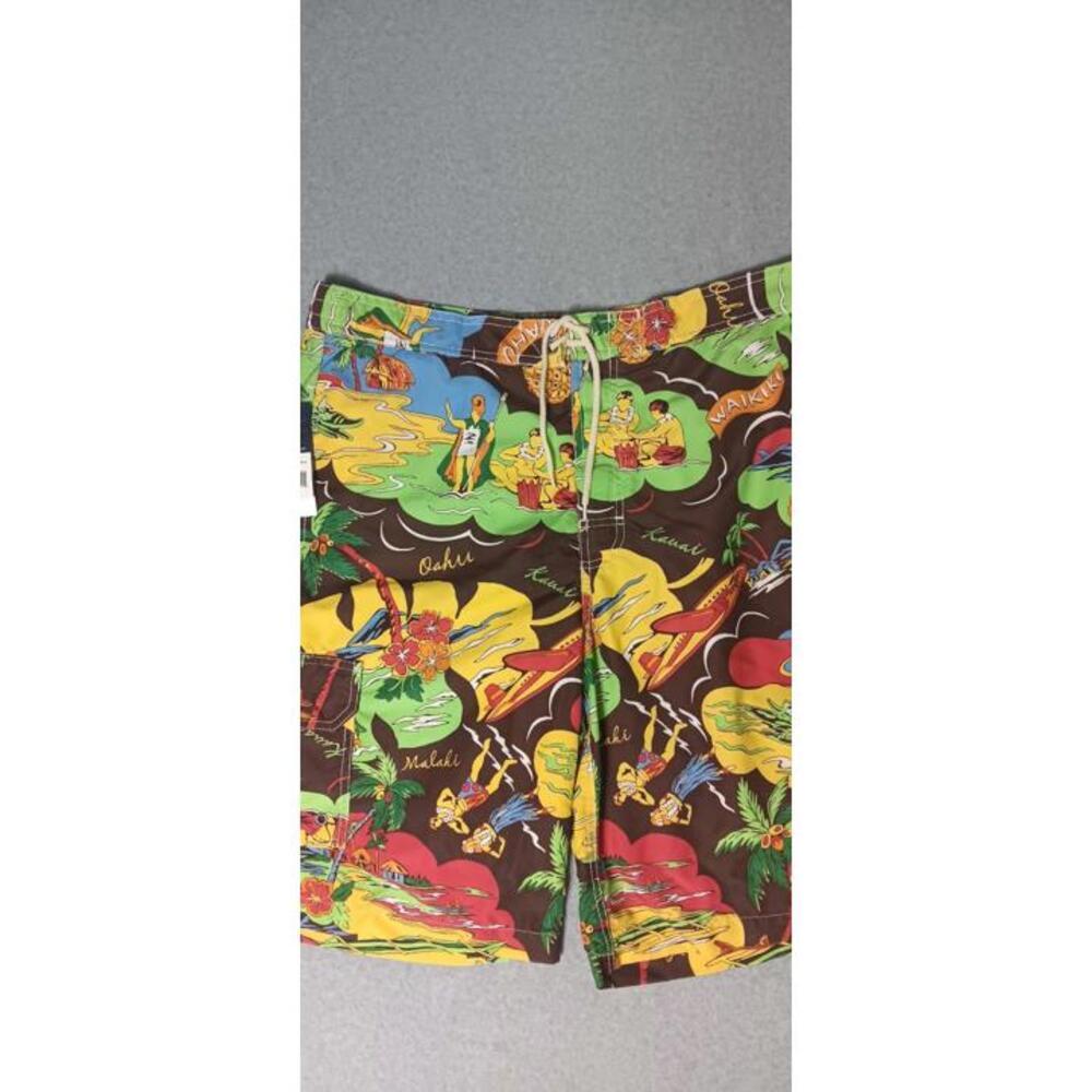 NWT! American Living Swim Trunks Mens Size M Brown Pina Cape Neddick Island 100% - Picture 4 of 12